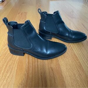 Steve Madden Black Ankle Booties